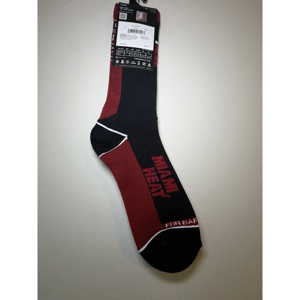 New With Tag Stance Miami Heat ‎ Everyday Socks Size L (9-12)